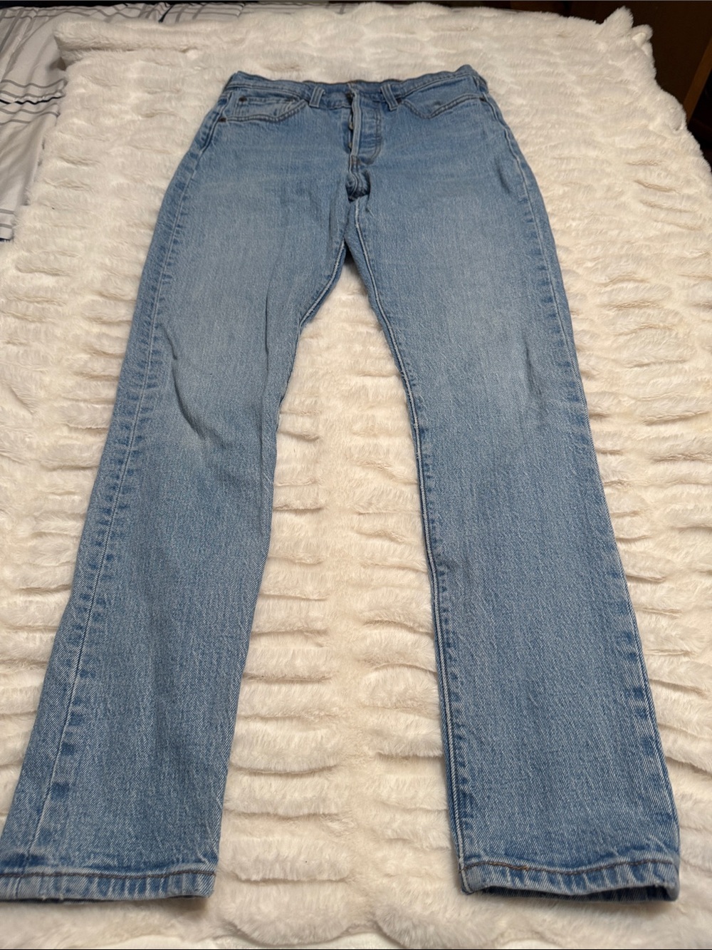 Levi's Premium 501 Light Blue Straight-Leg Women's Jeans